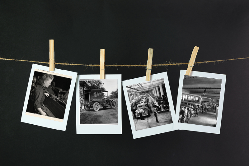 Packard Motor Car Company employees - vintage photos